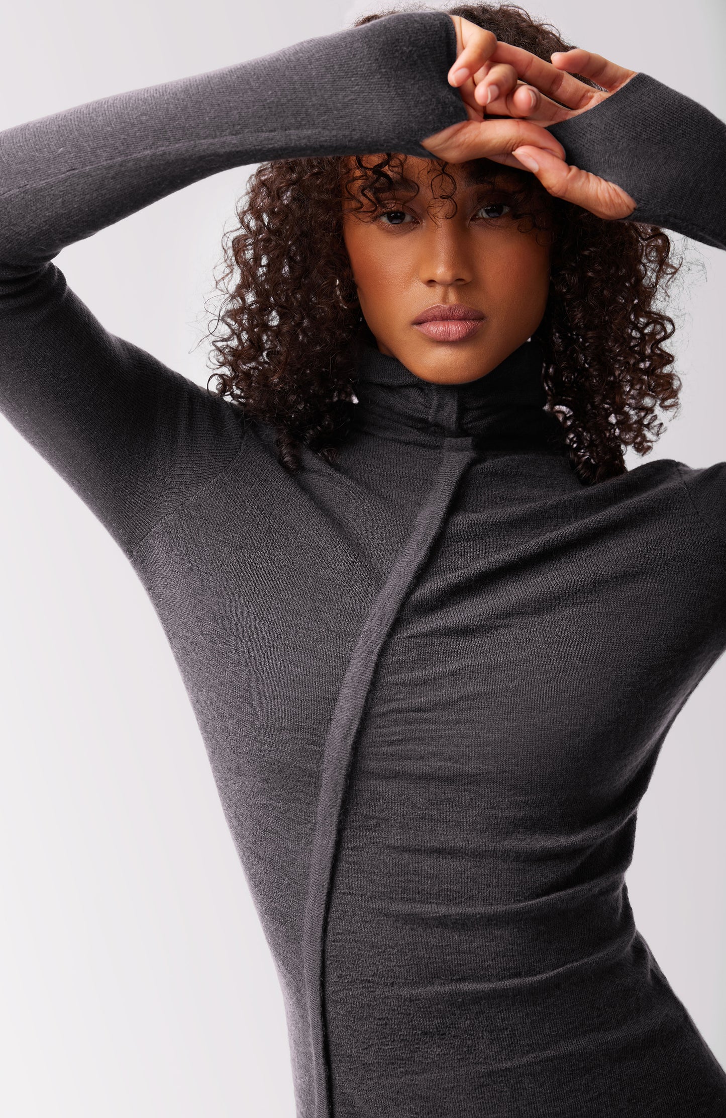Jacquelyn Turtleneck Dress - Thunder
