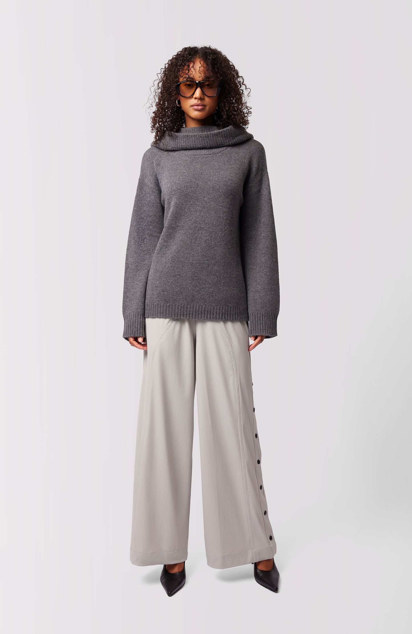 Kendal Cashmere Pullover Hoodie - Thunder