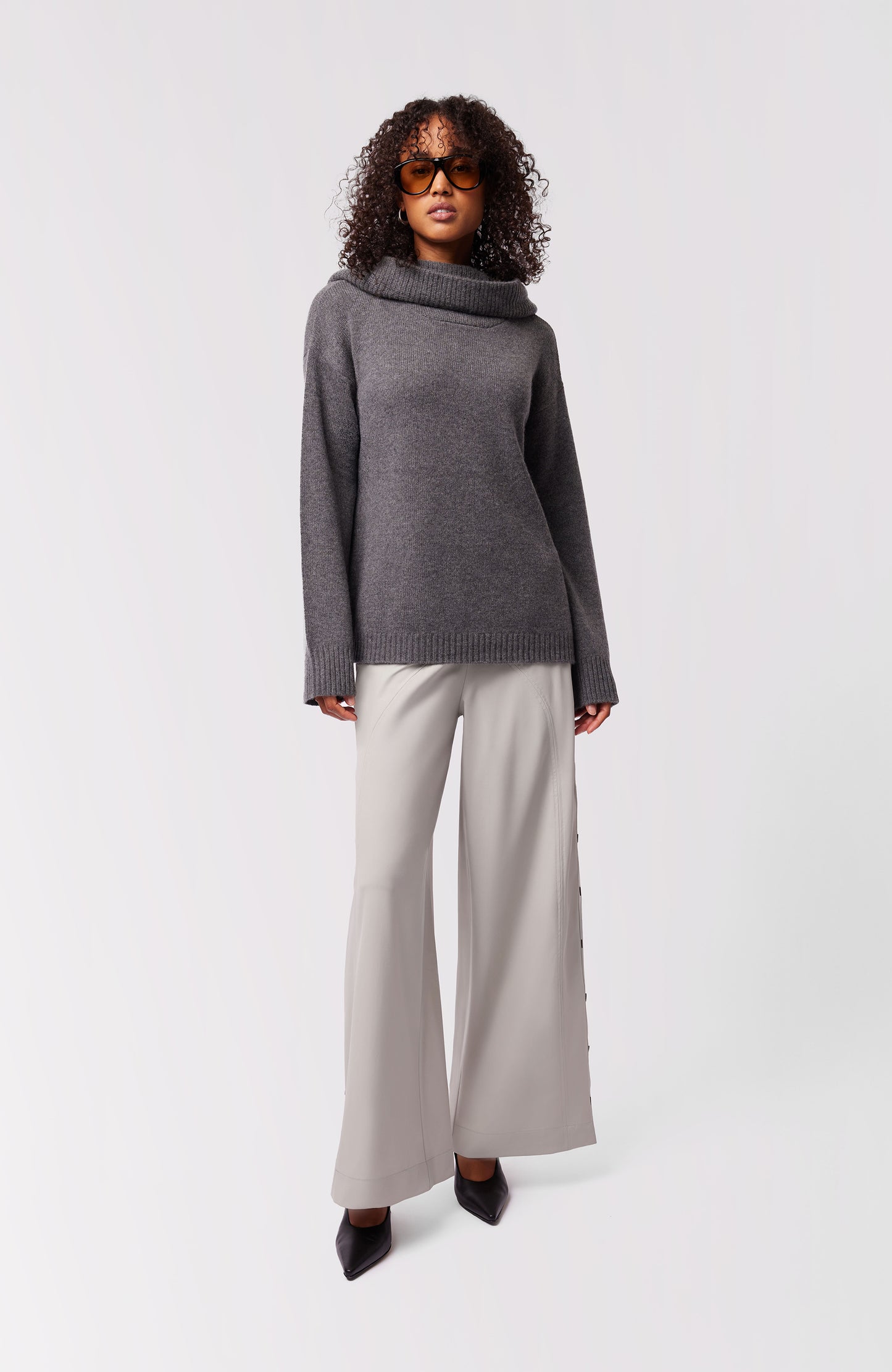 Kendal Cashmere Pullover Hoodie - Thunder
