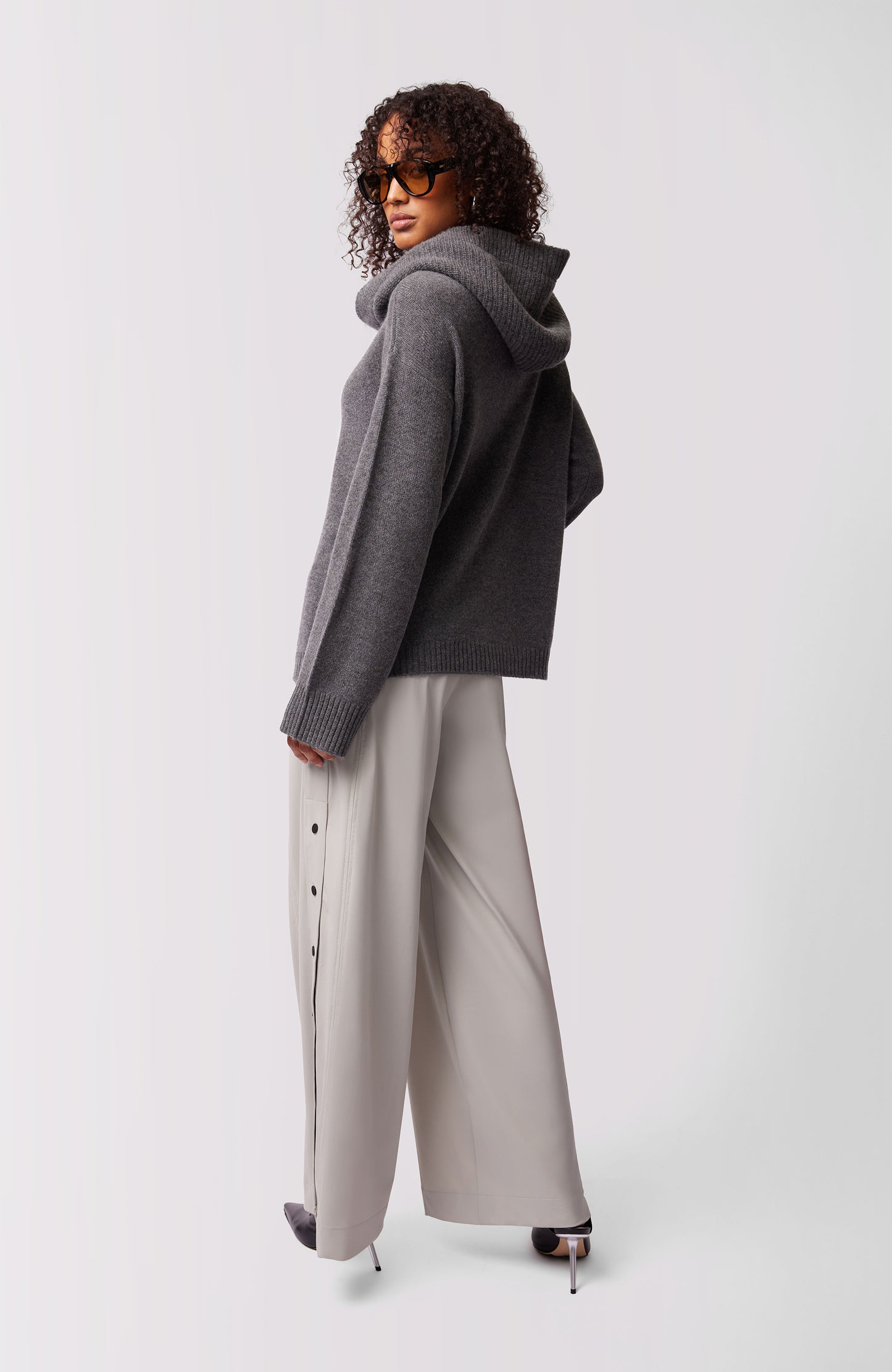 Kendal Cashmere Pullover Hoodie - Thunder