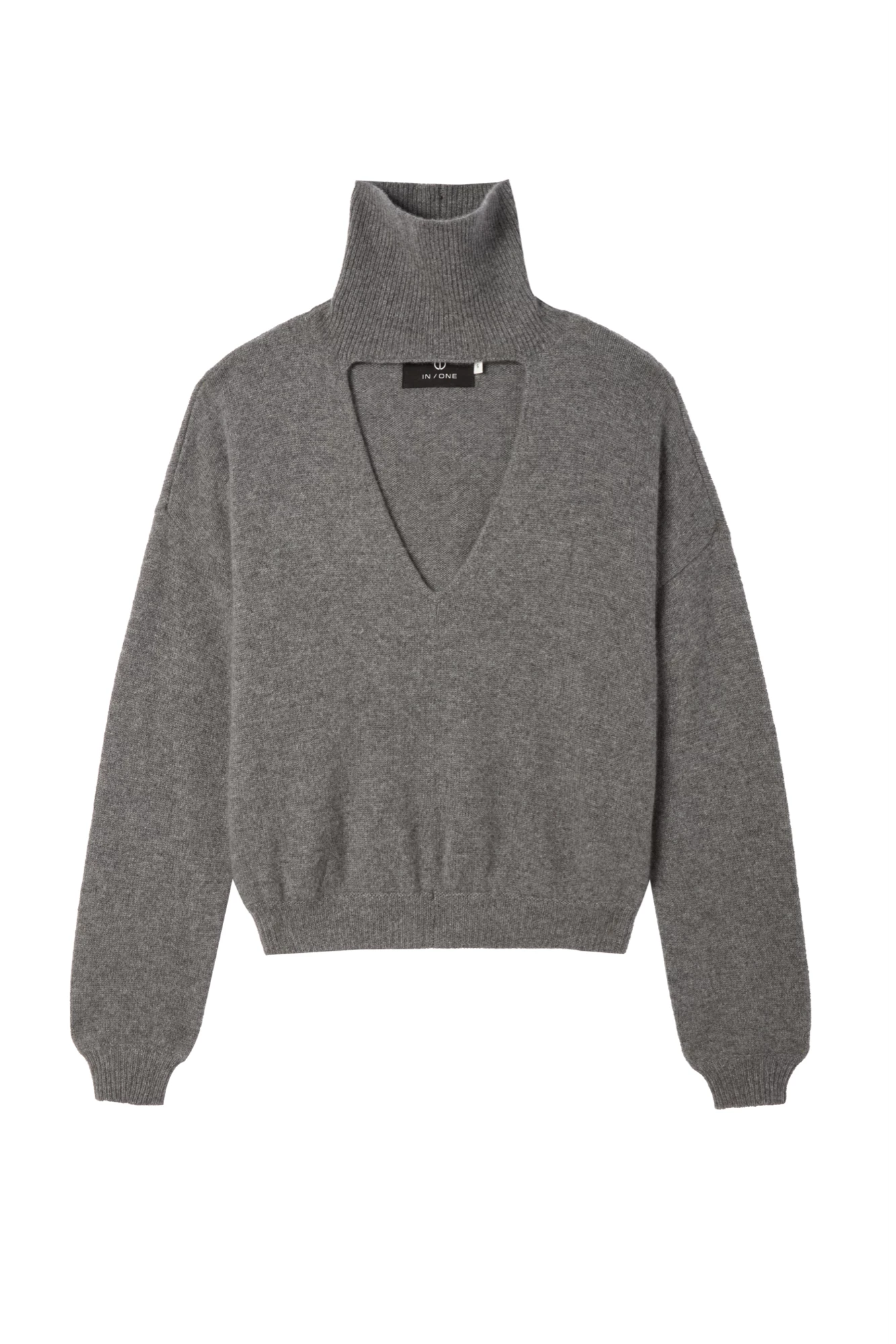 Chloe Cashmere Turtleneck - Thunder