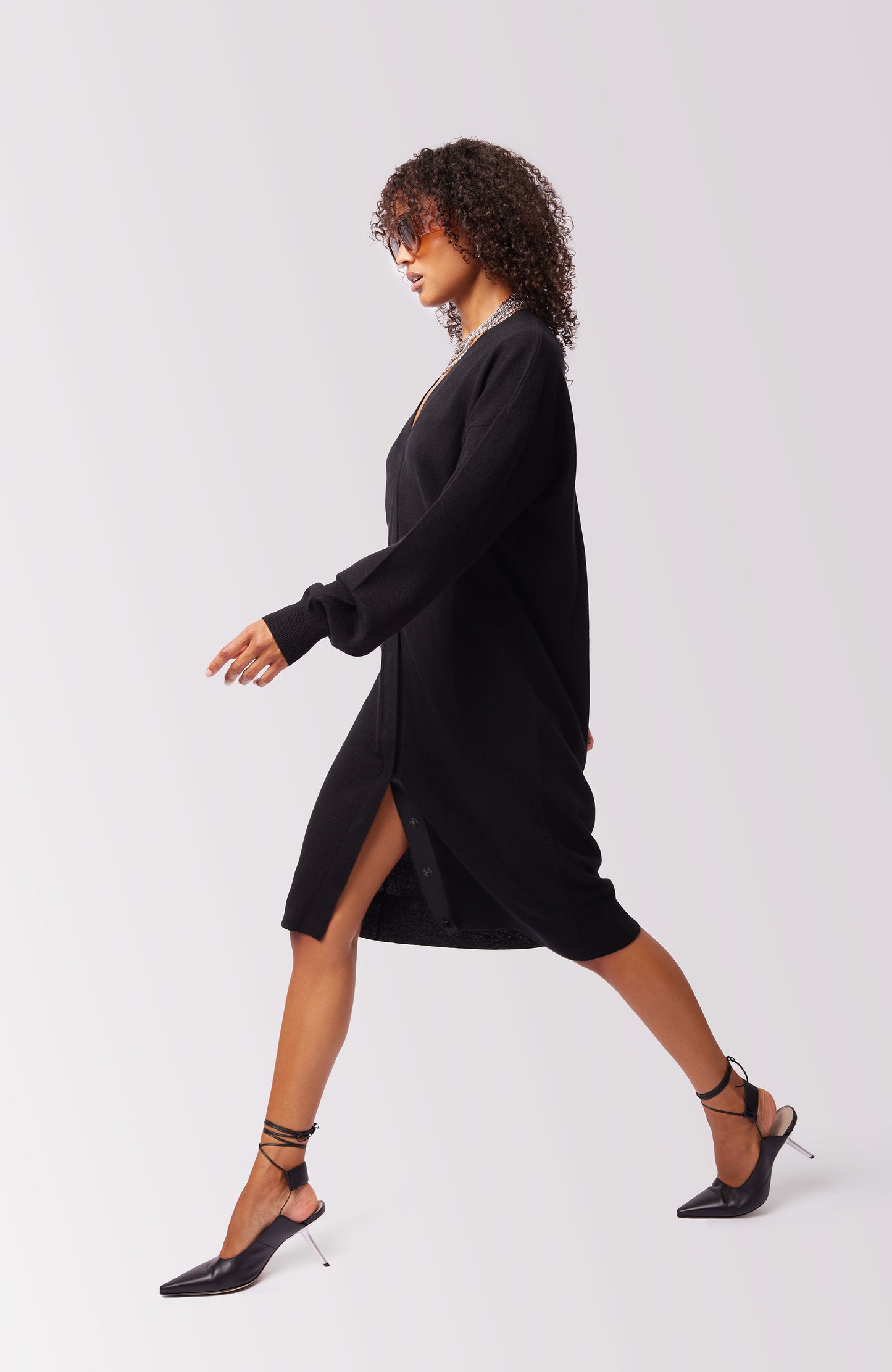 Carrie Cashmere Cardigan - Black