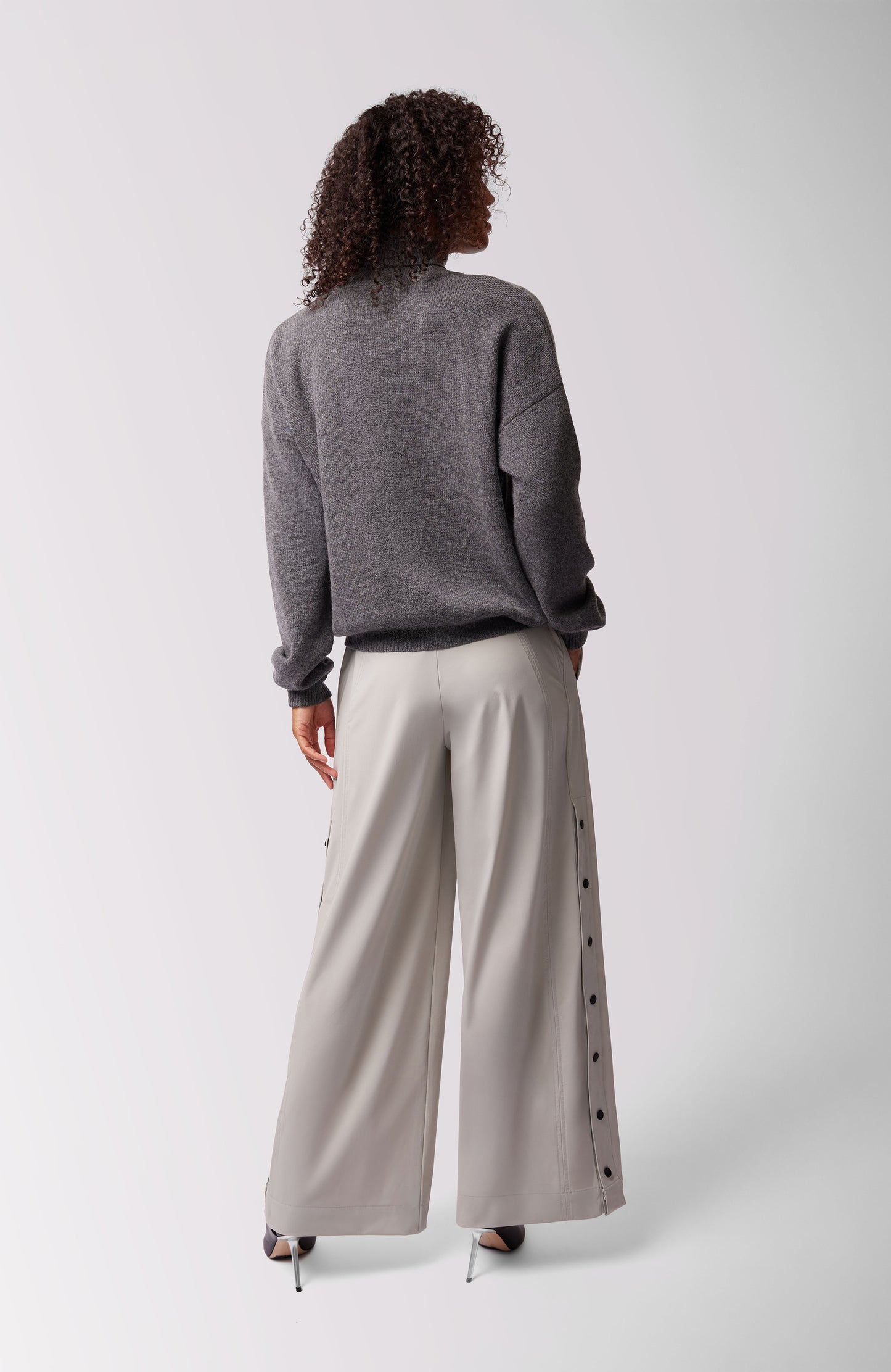 Chloe Cashmere Turtleneck - Thunder