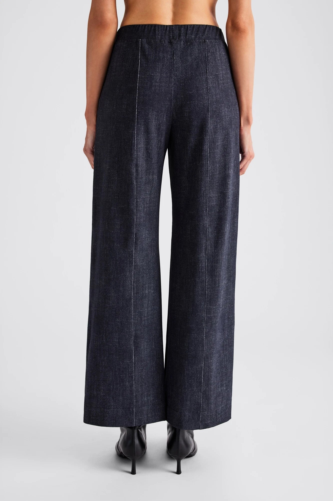 Lumi Wide Leg Faux Denim Pant