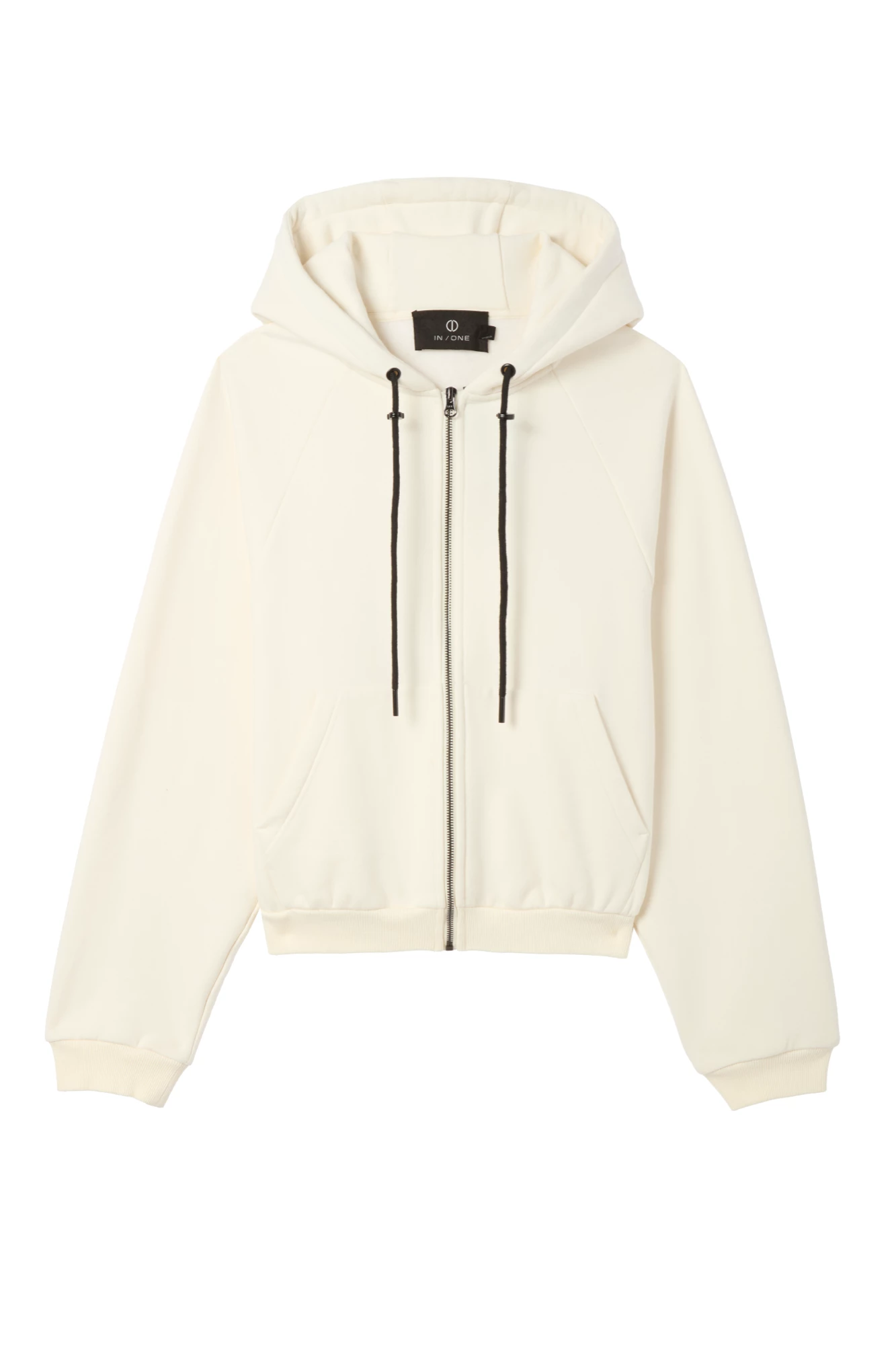 Marlowe French Terry Zip Up - Coconut Milk