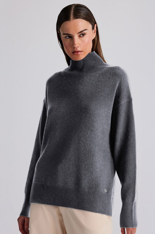 Mira Cashmere Turtleneck - Thunder